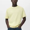 T-shirt ample en coton et lin