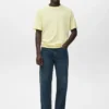 T-shirt ample en coton et lin
