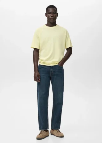 T-shirt ample en coton et lin