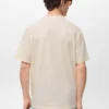 T-shirt ample en coton et lin