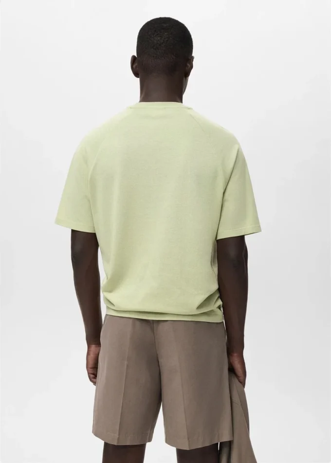 T-shirt ample en coton et lin