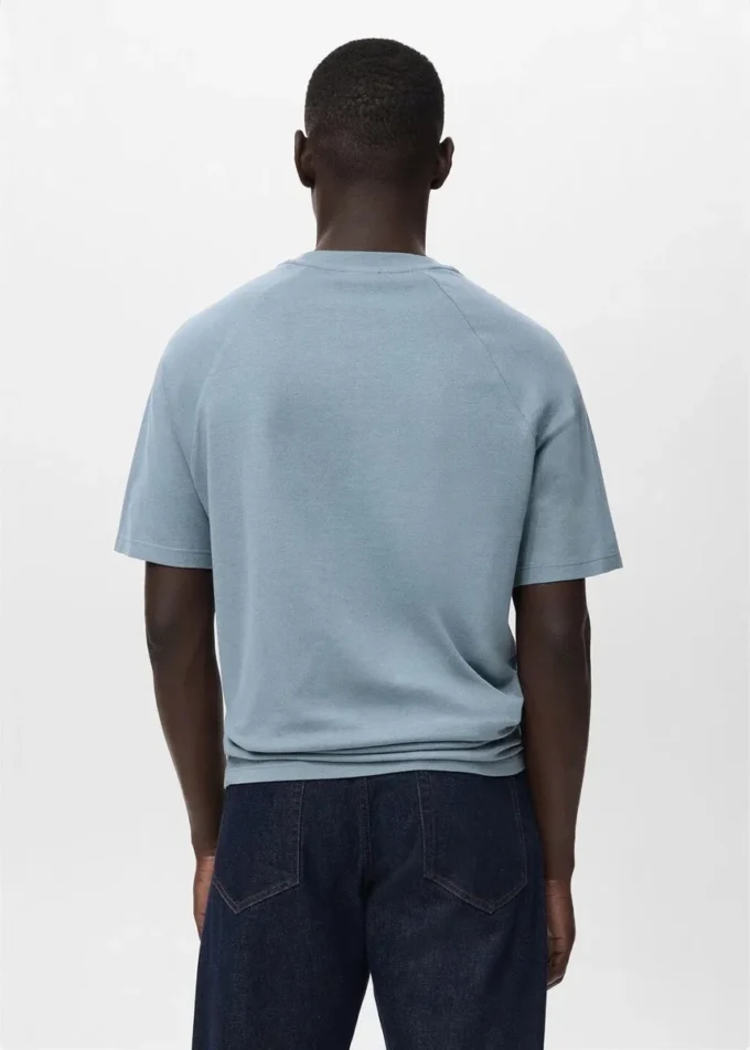 T-shirt ample en coton et lin
