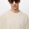 T-shirt ample en coton et lin