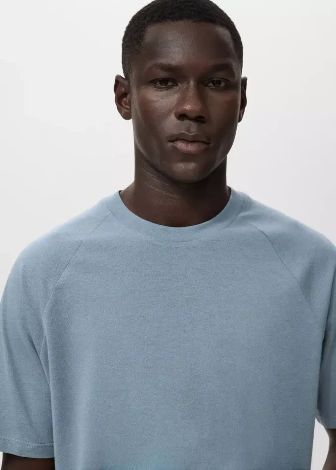 T-shirt ample en coton et lin