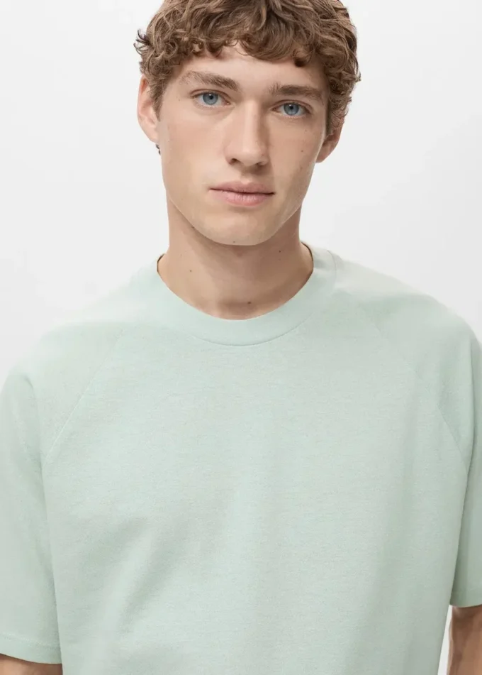 T-shirt ample en coton et lin