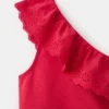 T-shirt asymétrique à volants