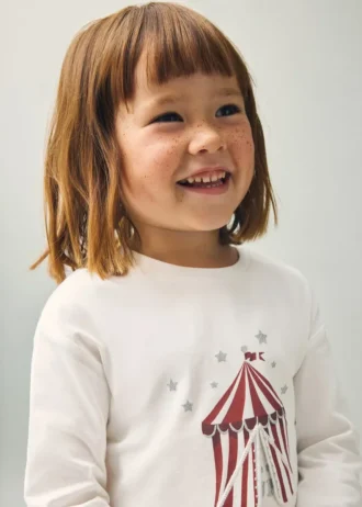 T-shirt avec broderie pailletée