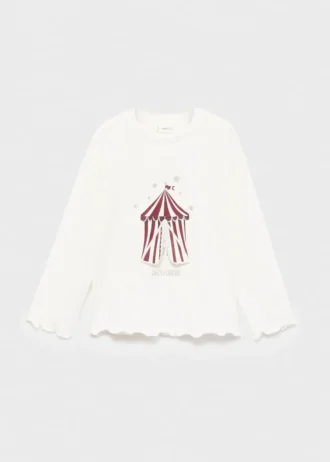 T-shirt avec broderie pailletée