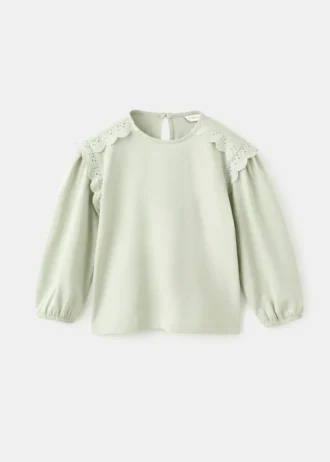 T-shirt avec détails en dentelle