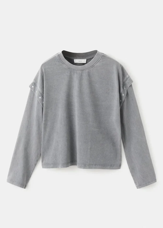 T-shirt avec détails en perles