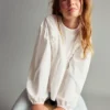 T-shirt avec détails froncés