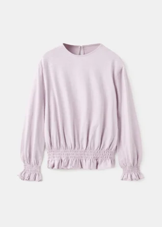 T-shirt avec détails froncés