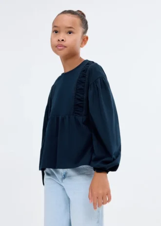 T-shirt avec détails froncés