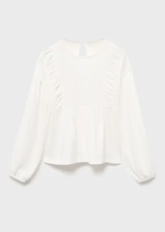 T-shirt avec détails froncés