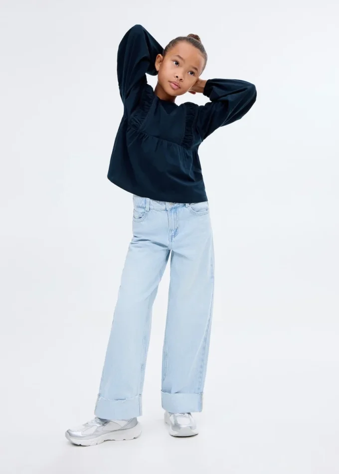 T-shirt avec détails froncés