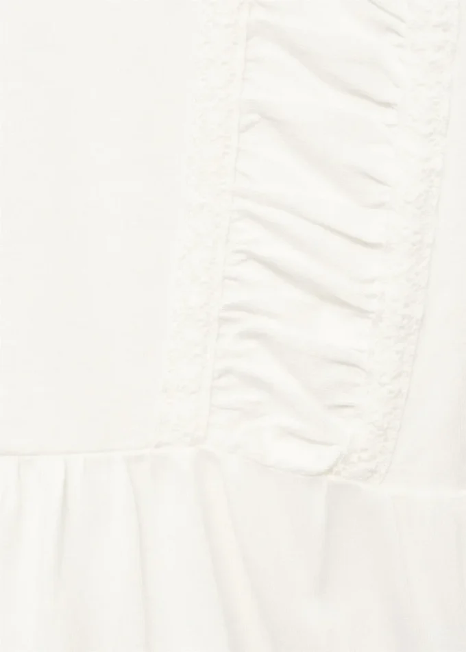 T-shirt avec détails froncés