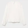 T-shirt avec détails froncés