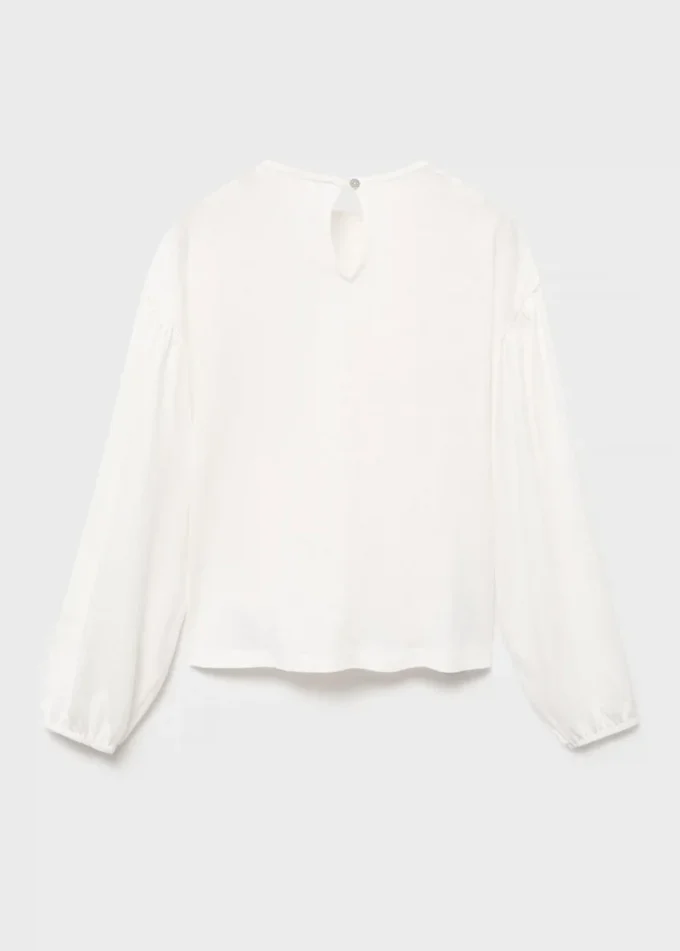 T-shirt avec détails froncés