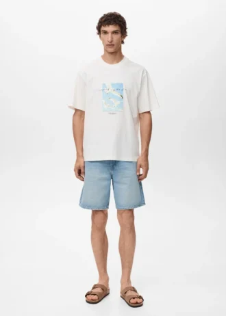 T-shirt avec patch imprimé