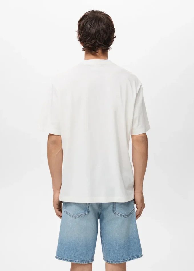 T-shirt avec patch imprimé