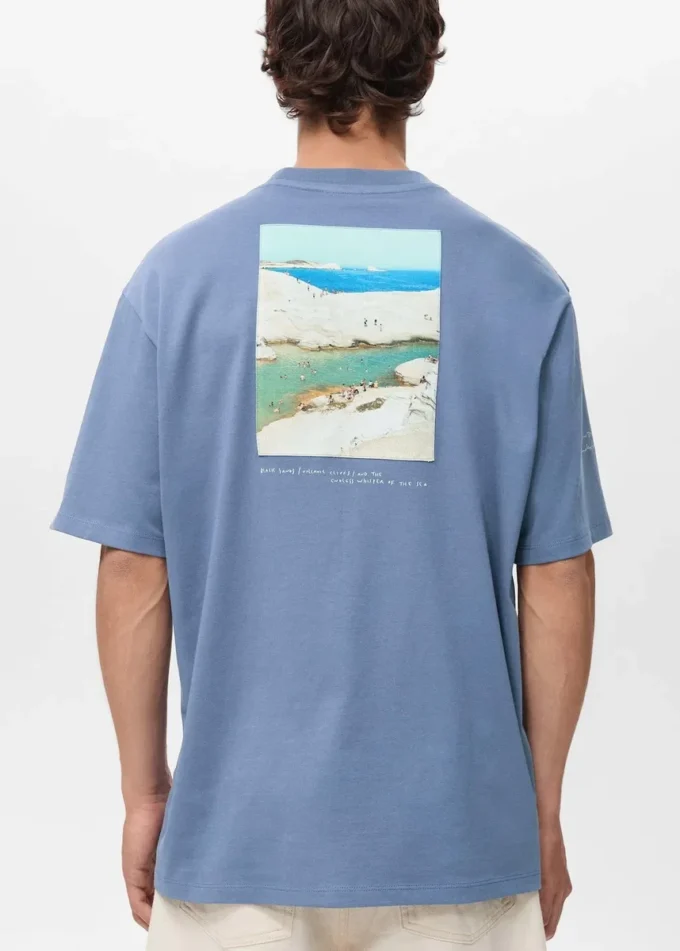 T-shirt avec patch imprimé