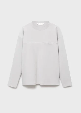 T-shirt avec poche et coutures apparentes