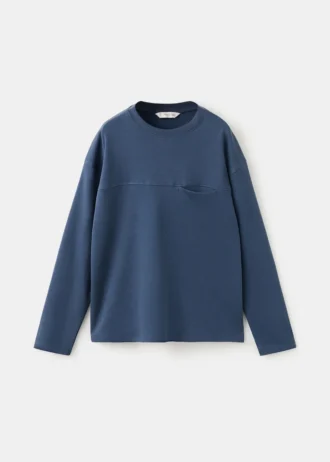 T-shirt avec poche et coutures apparentes
