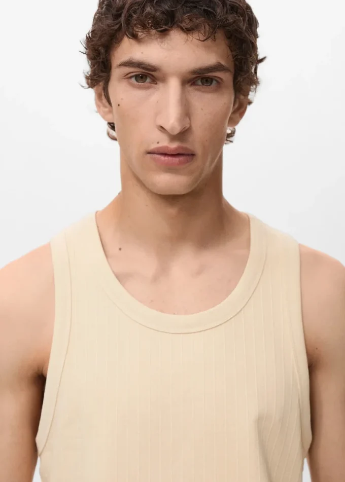 T-shirt à bretelles rayées