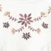 T-shirt brodé de fleurs