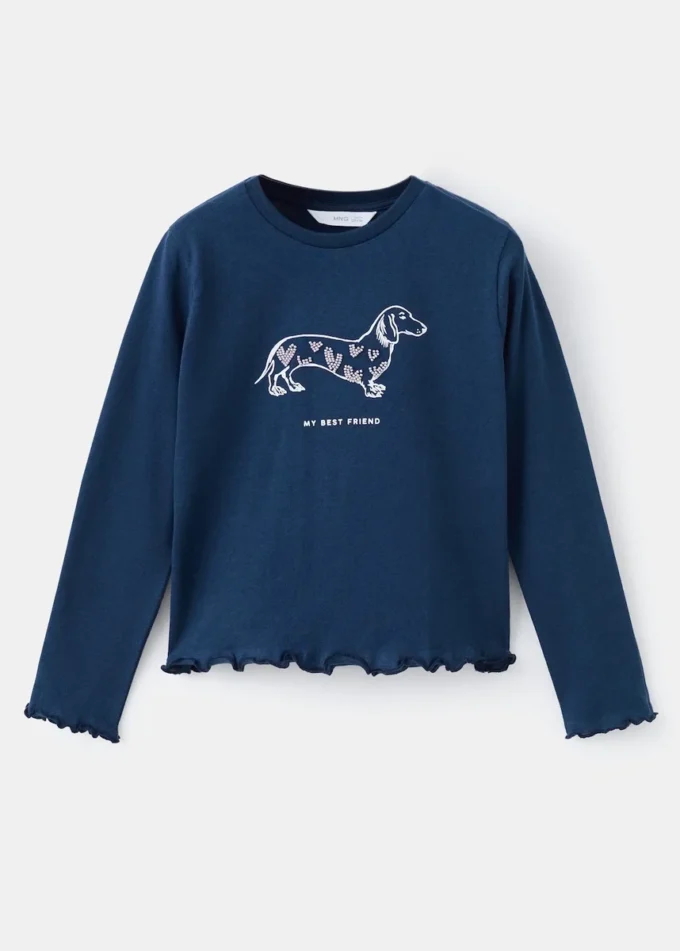 T-shirt brodé de perles