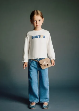 T-shirt brodé en coton pour enfant