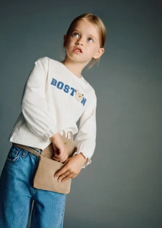 T-shirt brodé en coton pour enfant