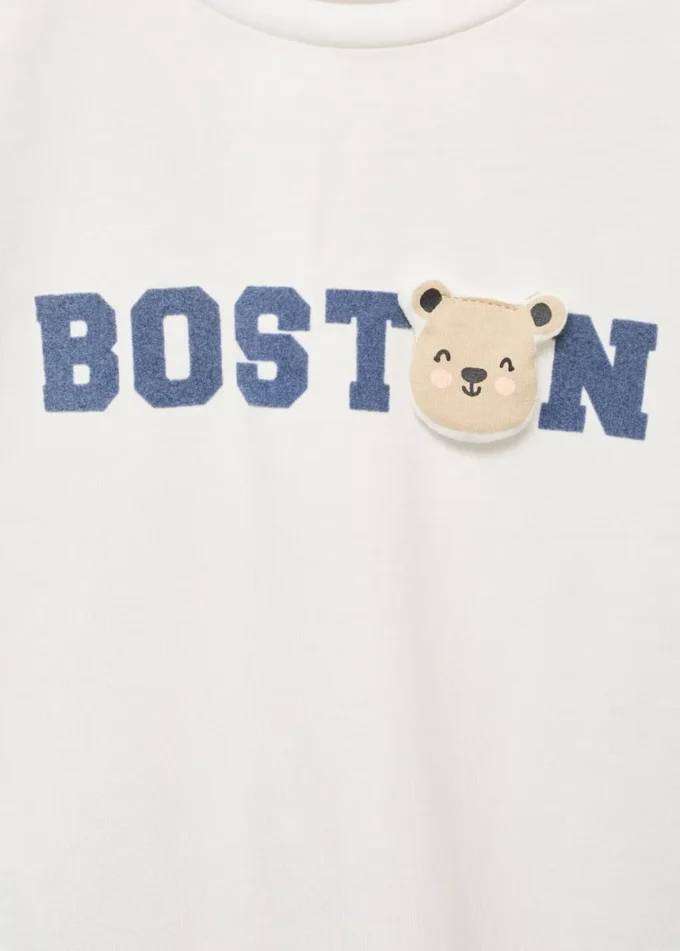 T-shirt brodé en coton pour enfant