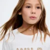 T-shirt brodé léopard