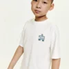 T-shirt brodé texturé