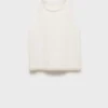 T-shirt brodé texturé