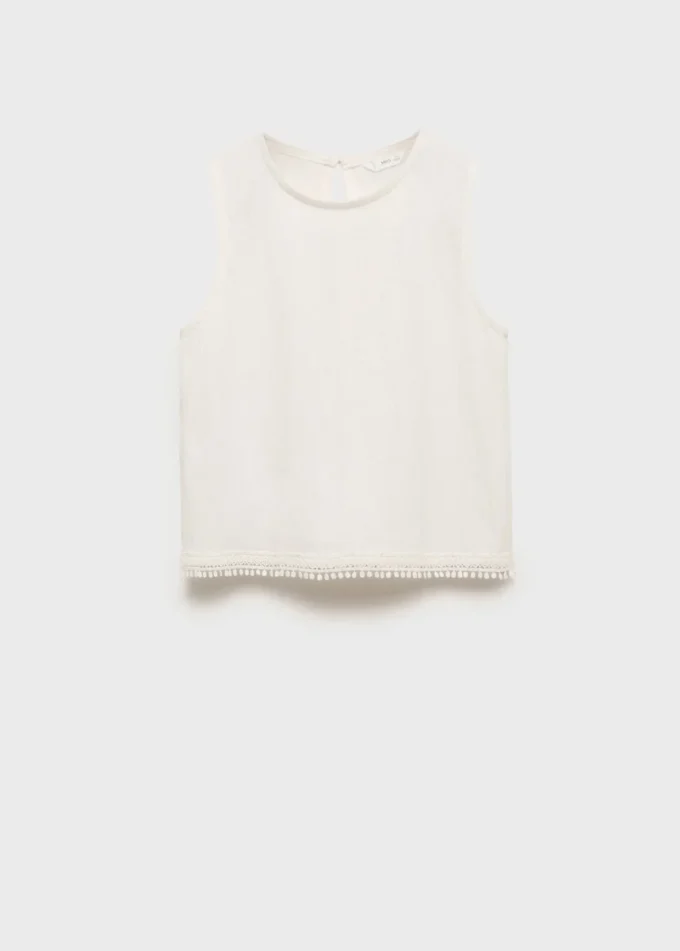 T-shirt brodé texturé