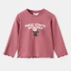 T-shirt brodé texturé