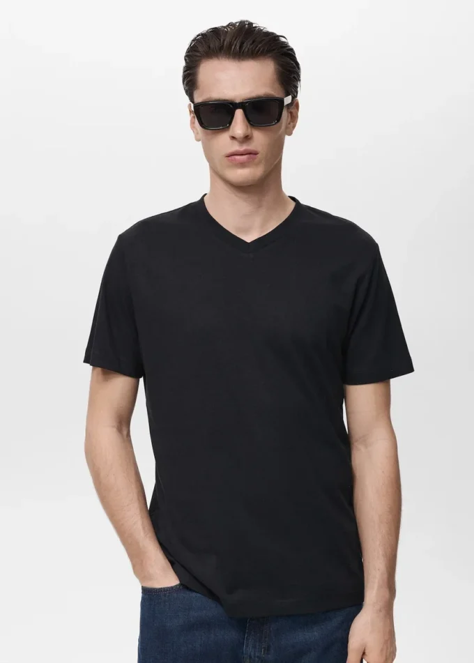 T-shirt à col en V