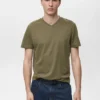 T-shirt à col en V