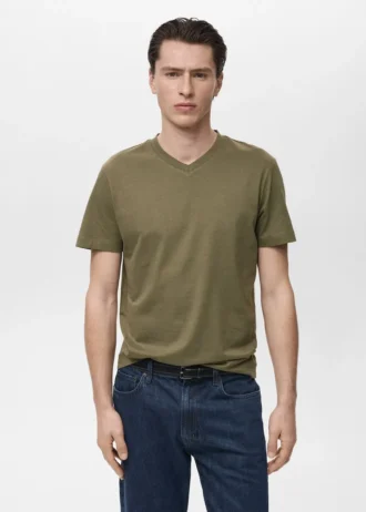 T-shirt à col en V