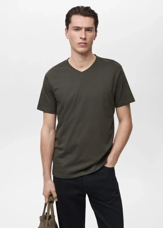 T-shirt à col en V