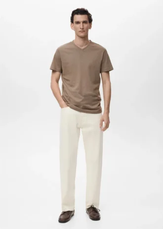 T-shirt à col en V