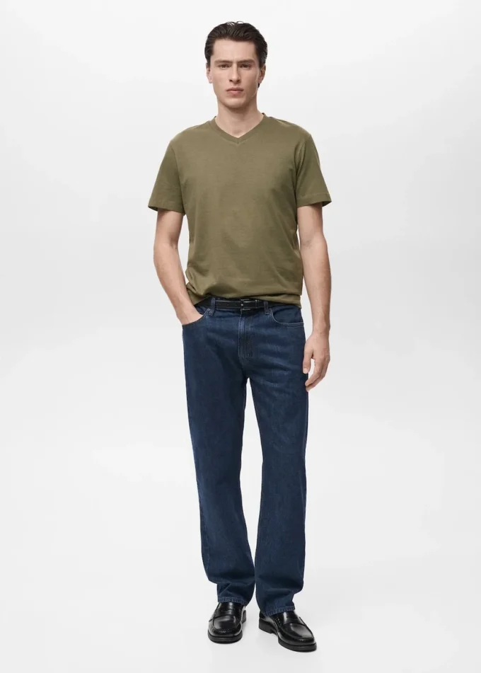 T-shirt à col en V