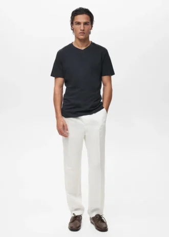 T-shirt à col en V