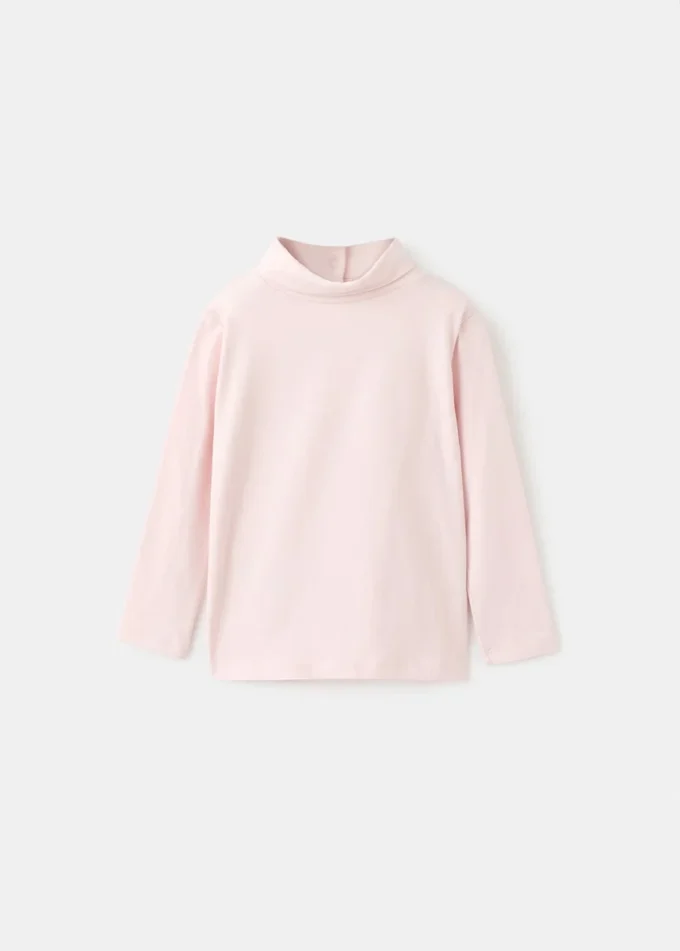 T-shirt à col roulé en coton