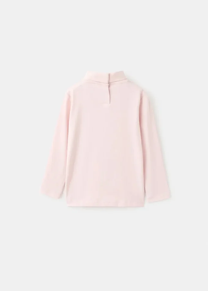 T-shirt à col roulé en coton