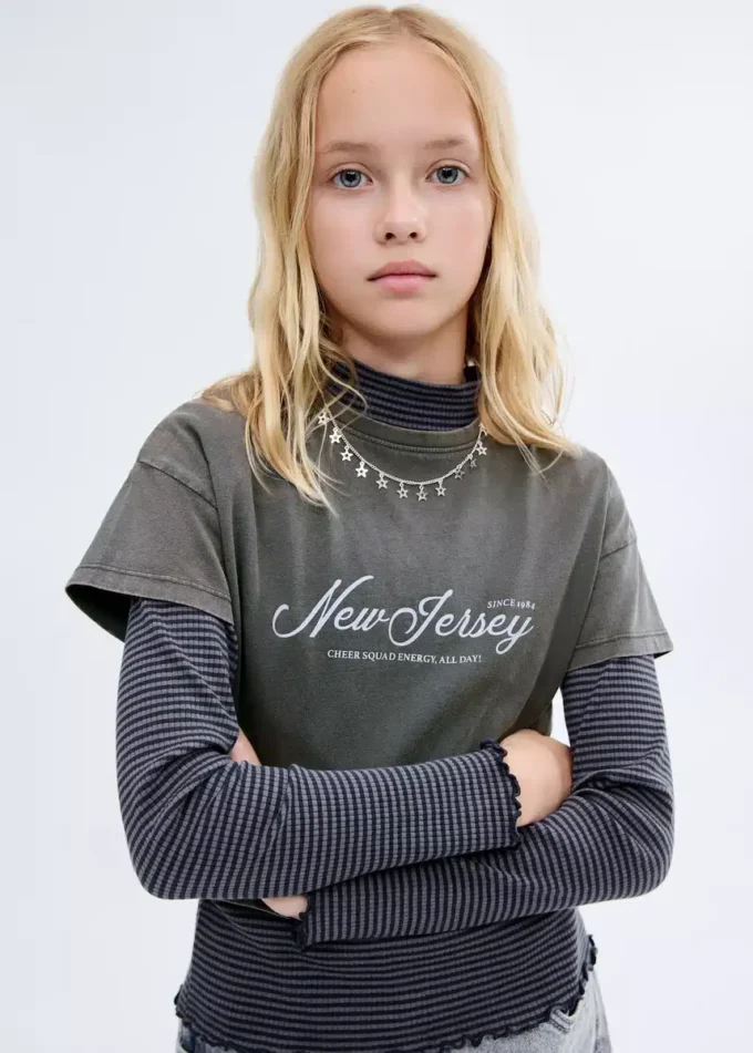 T-shirt court imprimé