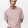 T-shirt de poids moyen et coupe classique