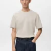 T-shirt de poids moyen et coupe classique